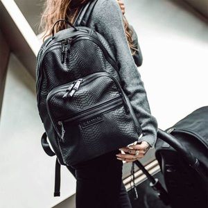 BRAND NEW Tiba + Marl Elwood Backpack, Black Snake